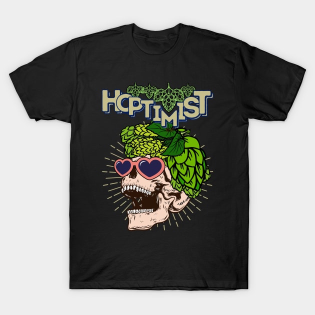 Hoptimist 2 - Funny Beer T-Shirt by SEIKA by FP